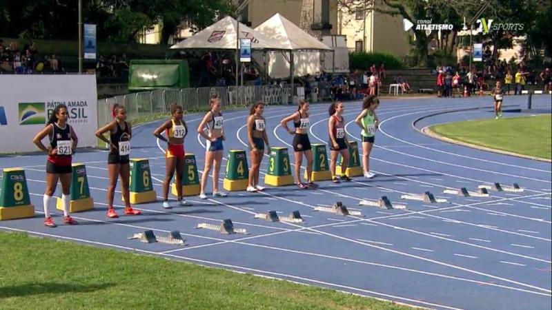 Cedida/ Cremilson Julião Rodrigues - Raissa competiu a final dos 100 m rasos pela raia de número 8