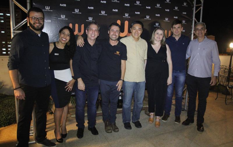 Empresários e parte dos organizadores do Walking Together Marcelo Manhães, Driely Marcondes, Paulo Diniz, Marcelo Arruda, Tsen Kang, Emilene Troyano, Paulo Dancieri e Luis Isique