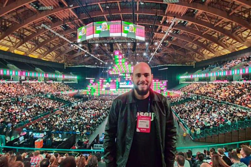 Cedida - Matheus, idealizador da Raiseup, levou projeto para a Web Summit