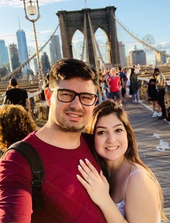 Felipe Vanso e Carolina Rocha curtiram a lua-de-mel em Nova York, viagem organizada pela agência Vencestur