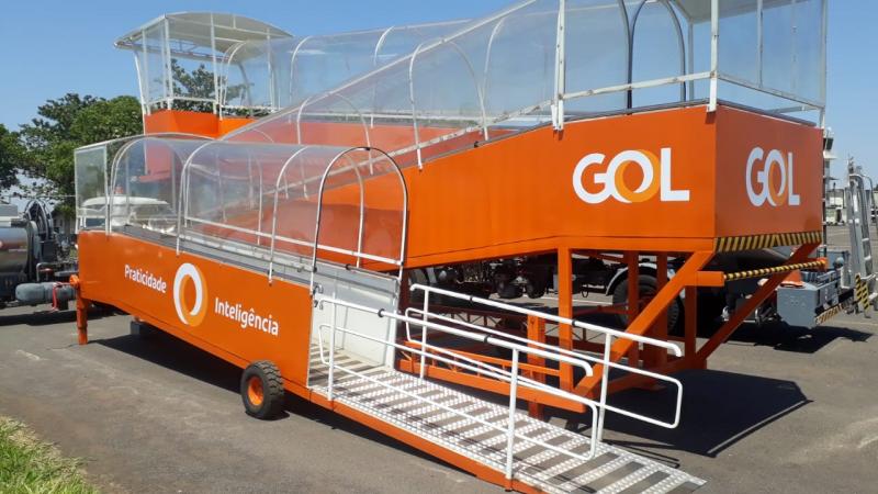 Gol - Equipamento coberto oferece proteção em dias de chuva ou sol intenso 