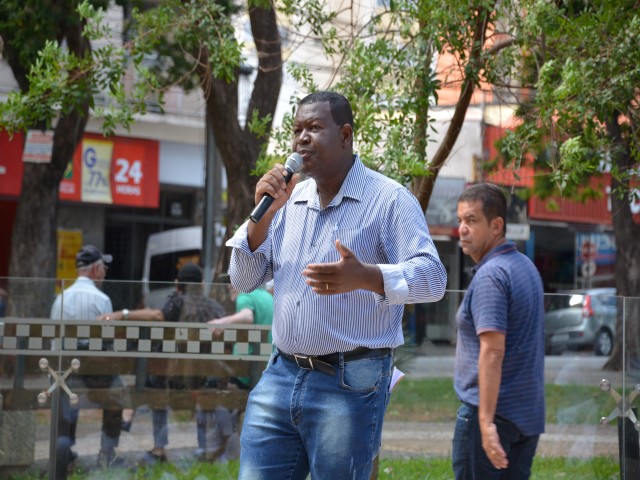 Arquivo/Marcos Sanches - Ato na Praça Nove de Julho contou com a presença de Renato David, do Comir