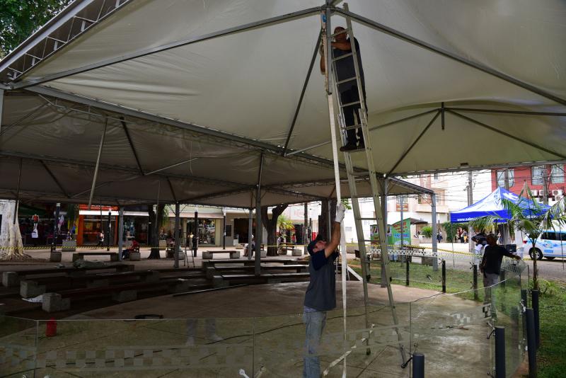 Paulo Miguel: Servidores preparam Teatro de Arena para concertos natalinos