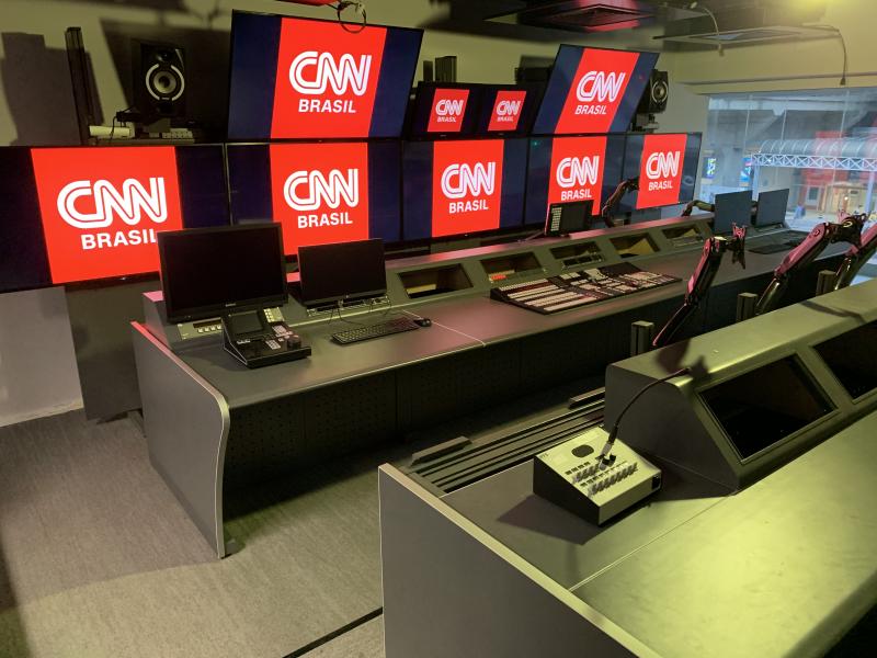 Divulgação - A Central técnica da CNN, em fase final de instalação