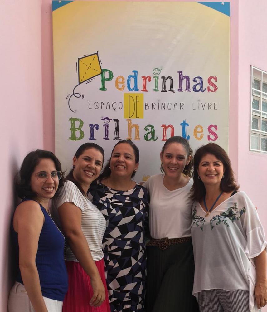 Darcio Gusman: Equipe no Espaço Reluz, Regiane Dutra, Eliane Melem, Sandra, Jussara Lins e Nancy Fernandes