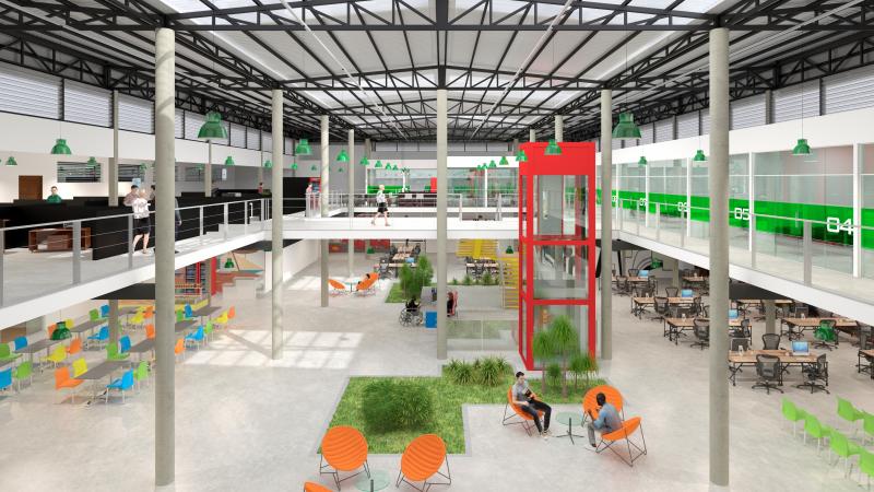Prefeitura de Prudente - Espaço contará com salas individuais, coworking, laboratórios e pequena academia