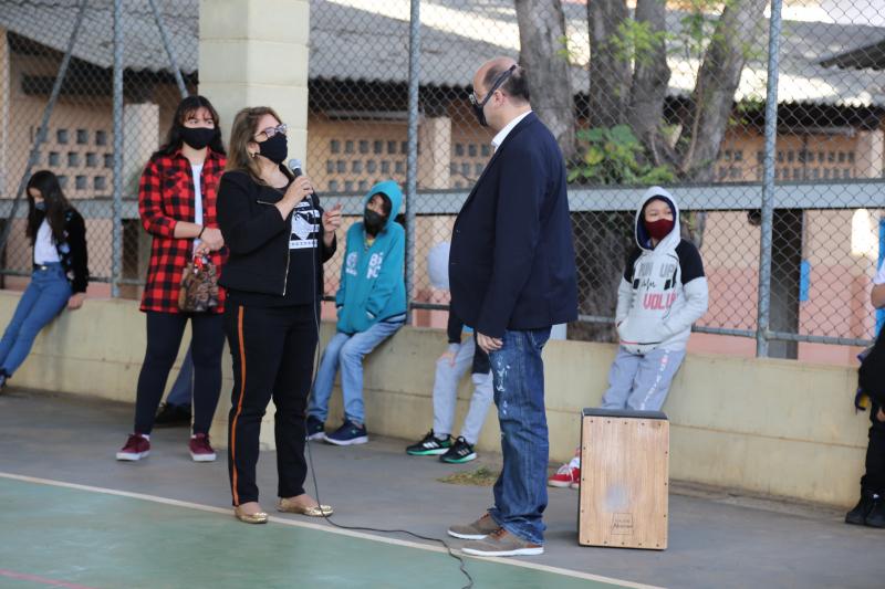 rossieli soares visita escola em presidente prudente