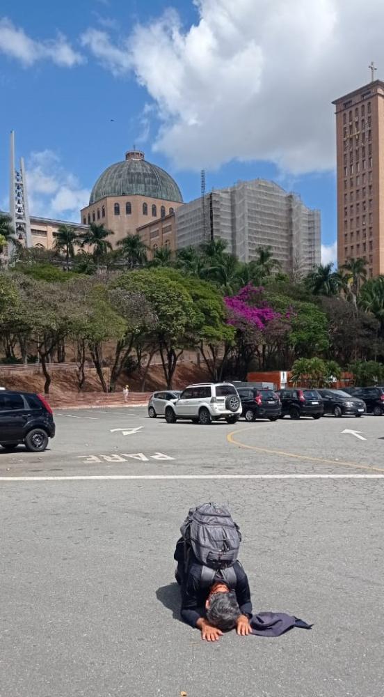 após 23 dias, prudentino chega ao santuário de nossa senhora aparecida