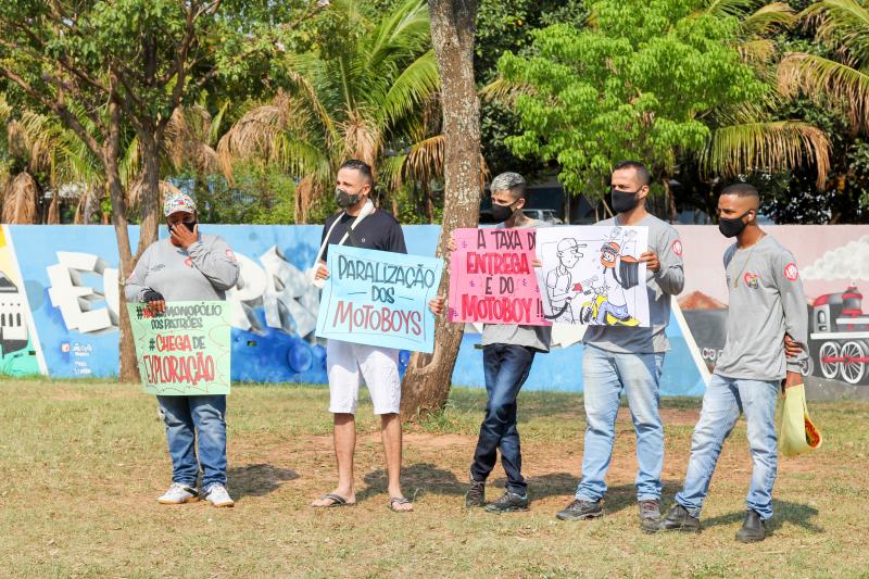 entregadores de delivery de presidente prudente e região protestam por melhores condições de trabalho