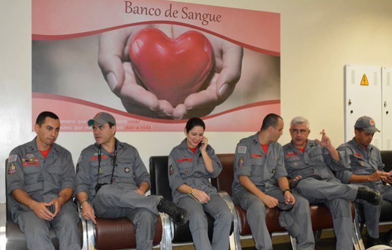 Cedida/AI do HR, Campanha Bombeiro Sangue Bom se estende até fim de julho, com a expectativa de atingir público interno e sociedade civil