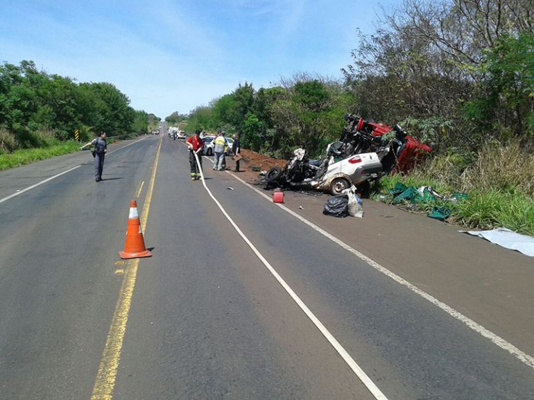 Polícia Militar Rodoviária, Colisão entre veículos ocorreu na SP-563, na manhã de ontem