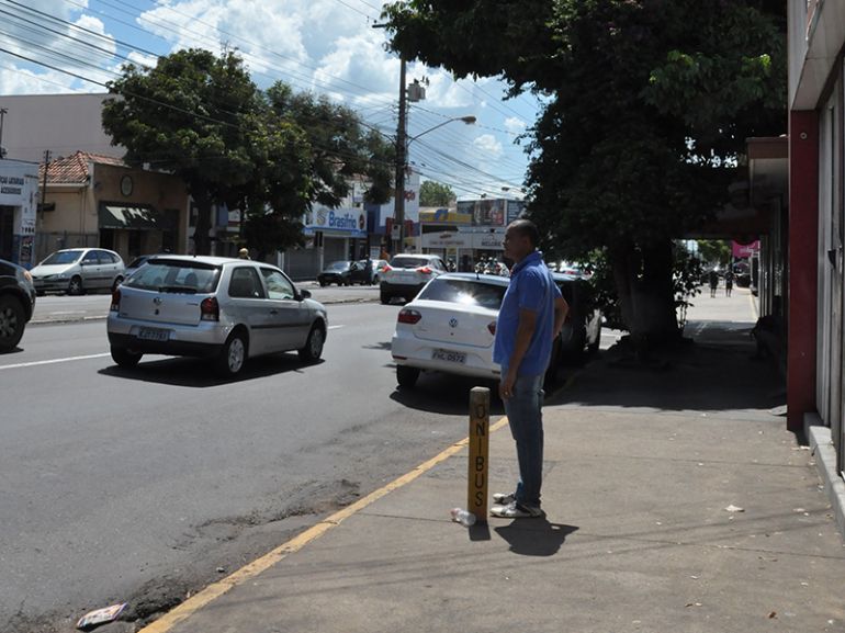 José Reis, Estaca para sinalizar parada ainda é encontrada em via pública