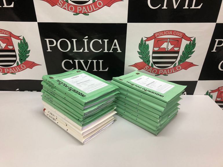 Polícia Civil, Polícia entregou ontem ao Fórum 19 volumes do inquérito