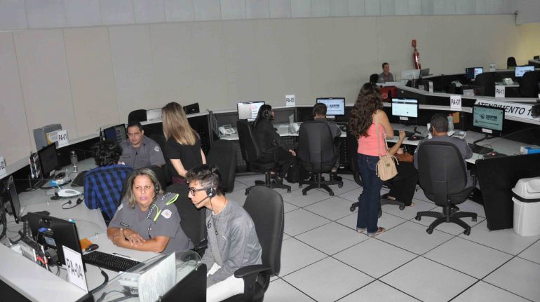 José Reis, Grupo de alunos acompanhou atuação do Copom (Central de Operações Policias Militares)