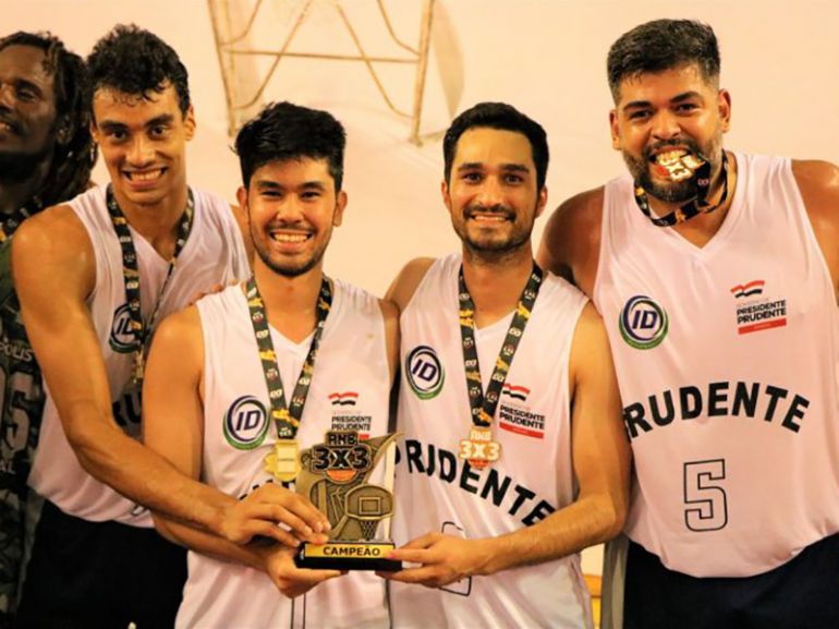 Cedida/Emerson Garcia | Equipe de Prudente de basquete 3x3 conquistou seu primeiro ouro em um ano de disputas
