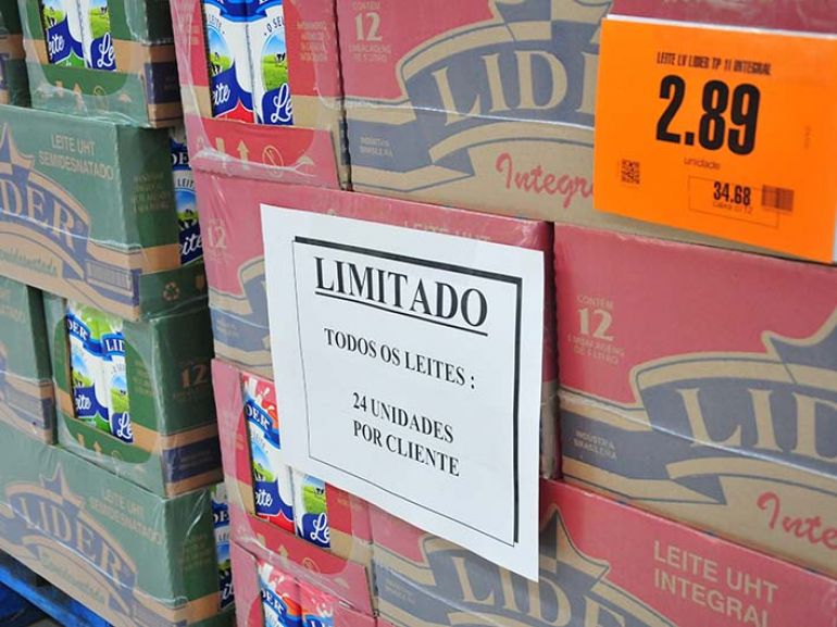 Marcio Oliveira - Mercados passam a limitar quantidade de produtos por consumidor