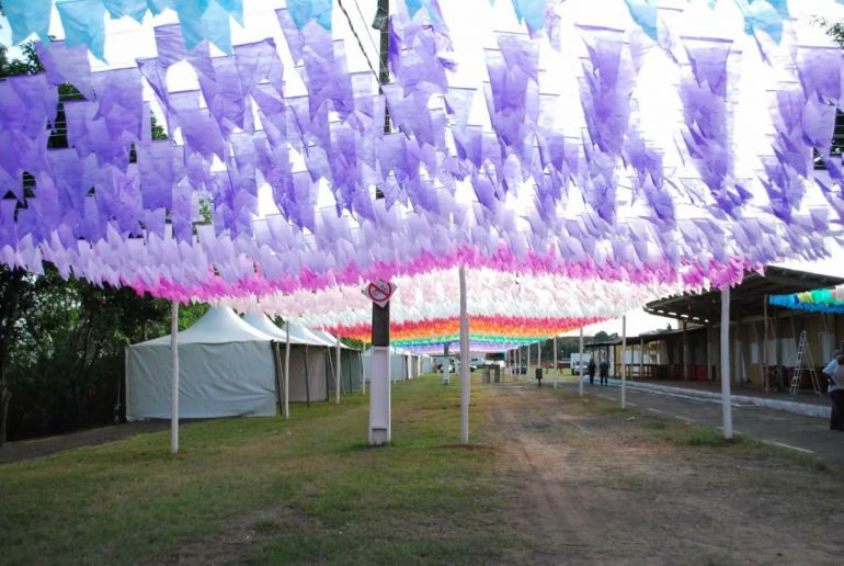 Divulgação -  Estrutura para abrigar a festa no Parque do Povo está praticamente pronta