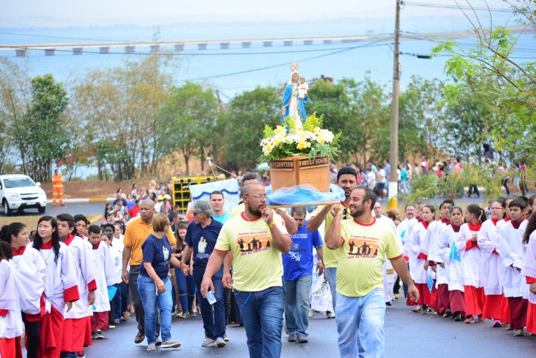 Arquivo - Neste ano, não será realizada a procissão terrestre, com a imagem de Nossa Senhora dos Navegantes