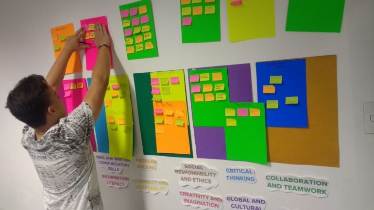 Renata Mello/Cedida - Alunos desenvolveram “brainstorm” para planejar ação social