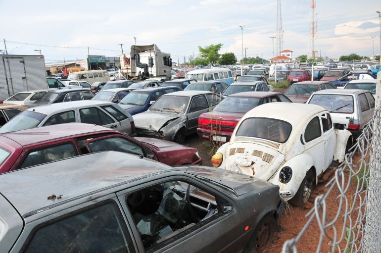 Marcio Oliveira - Pátio Municipal, conforme Prefeitura, conta com 1.561 veículos, entre carros e motocicletas