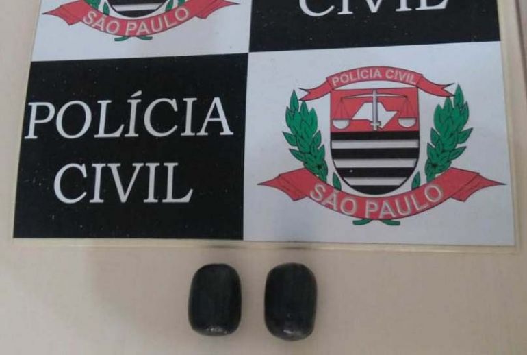 Polícia Civil - Haxixe, totalizando 150,7g, seria levado para dentro de unidade prisional em Pacaembu