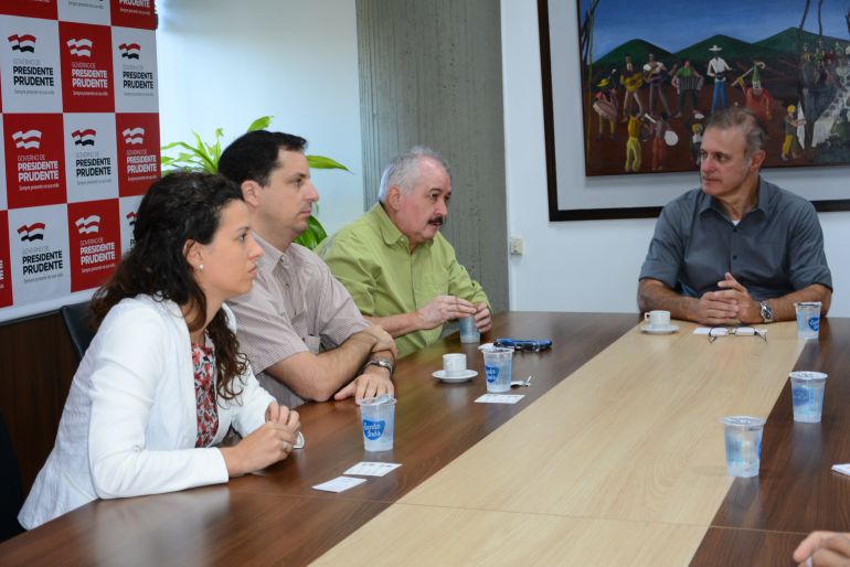 Marcos Sanches/Prefeitura de Prudente - Visita do Fonplata visa dar continuidade às tratativas do empréstimo de US$ 46,8 milhões