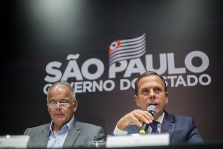 AI do governo do Estado - Doria diz haver plano para possível retaliação